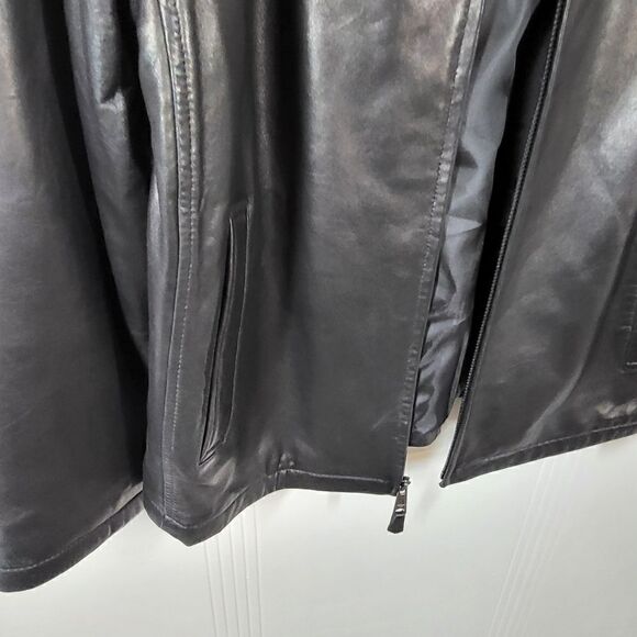 Dockers Men's Black Leather Jacket - Picture 6 of 13